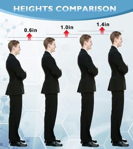 Semelles rehausseuses pour chaussures, coussin orthopédique absorbant les chocs, confort unisexe, support pour les pieds plus hauts - Product Image 5