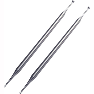 Herramienta de reflexología facial de doble cabeza de acero inoxidable, punta de sonda de punto corporal del oído de la cabeza herramienta de masaje facial de acupresión - Product Image 1