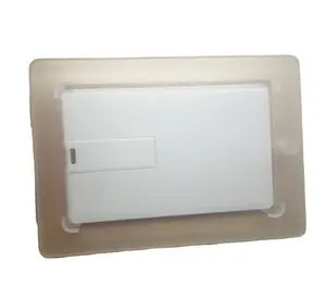 Cheapest promotional gift credit card usb flash drive clear plastic box, clear plastic box for business card