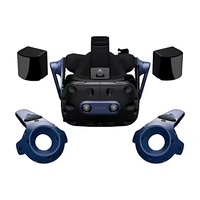 Kacamata VR HTC VIVE PRO 2 Headset VR 3D dengan 2448X2448 Piksel Per Mata, Refresh Rate 90/120 Hz, Pelacakan SteamVR 2.0 VR