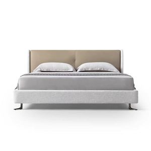 Barato lujo italiano dormitorio Queen King Size marco camas nórdico moderno mechones tapizados muebles microfibra tela <span class=keywords><strong>cama</strong></span> <span class=keywords><strong>de</strong></span> madera - Product Image 2