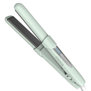 Hair Straightener And Curling Iron 2 In 1 With Negative Ion For Dry Hair Electric Multi Styler White Black Red Light Green - Product Image 4