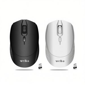 Weibo RF-6400 2.4Ghz Wireless <b>Mouse</b> Black White USB Receiver Included - Product Image 2