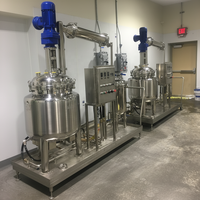 Système de réacteur à enveloppe en acier inoxydable personnalisé 1000L 2000L, cuve de mélange, agitateur, pompe, contrôle PLC pour le traitement chimique