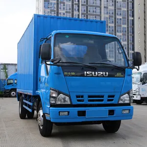 Yüksek kaliteli Isuzu 600p orta ölçekli kamyon Van kargo kamyon taşıma vinç kamyon makineleri