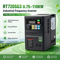 Variateur de fréquence vectoriel industriel haute puissance RT720G3 0,75~110KW pour le contrôle de la vitesse des ventilateurs, des pompes à eau et des moteurs