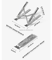 Support de tablette portable N3 en gros, pliable, réglable, en métal, avec refroidissement, pour bureau, idéal pour l'export.