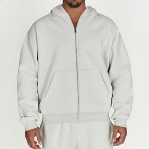 OEM Unisex 100%cotton Size <b>Pocket</b> Hoodie and Shorts Set Men Custom <b>Hoodies</b> and Sweatpants Set Blank <b>Zip</b> up Hoodie Tracksuit - Product Image 2