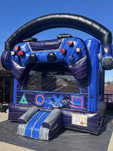 Combo <span class=keywords><strong>de</strong></span> Casa Inflable Comercial Personalizada con Tobogán <span class=keywords><strong>de</strong></span> <span class=keywords><strong>Agua</strong></span> y Parque <span class=keywords><strong>de</strong></span> Trampolines, 5x5m, Material <span class=keywords><strong>de</strong></span> PVC/Oxford, para Adultos y Niños - Product Image 4