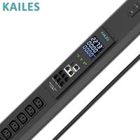 KAILES(KLS) PDU intelligent série ZA K55 240V 32A monophasé AC avec 24 prises 9+3 bits C13/C19 Utilisation industrielle Métal noir
