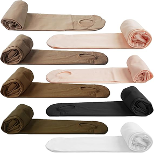 Collant da Balletto Convertibili Rosa e Bianchi per Ragazze 60D - Product Image 1