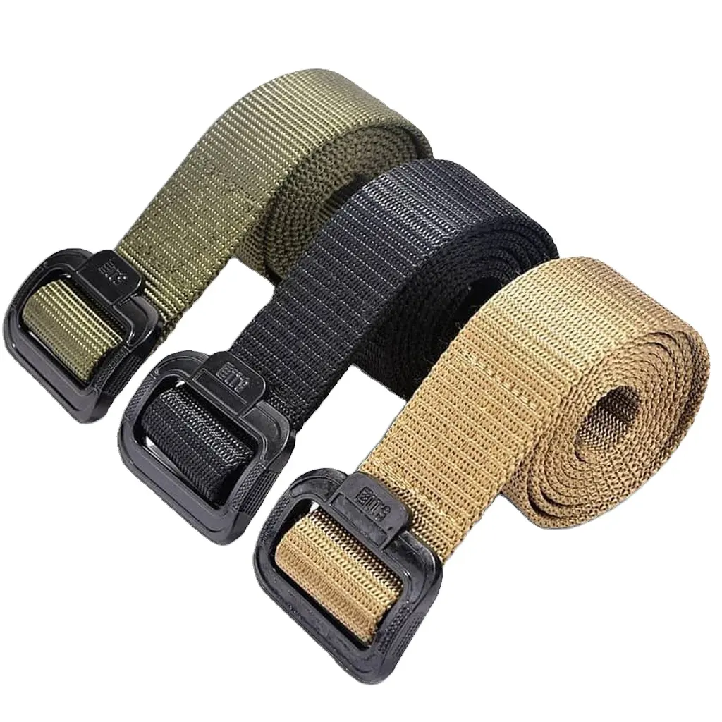 Blue 8316 Tactic Mens M Belt Canvas Gunbelt Tactical Nylon Belt with Quick Release Metal Alloy Buckle