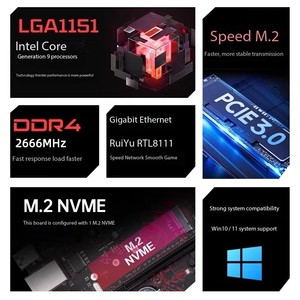 Motherboard Computador Desktop H311M-G Motherboard <span class=keywords><strong>CPU</strong></span> Processador DDR4 dissipador de calor adequado para Core H511 H510 Motherboard - Product Image 6