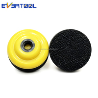 EVERTOOL Disque de ponçage adhésif 1/4" Mini Pad, support de ponçage collant 30mm pour polisseuse et ponceuse