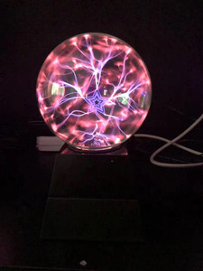 Esfera de <span class=keywords><strong>Plasma</strong></span> alimentada por batería y USB de 3 pulgadas, bola mágica de cristal, orbe de <span class=keywords><strong>Plasma</strong></span> mágico de anión para decoraciones navideñas - Product Image 5