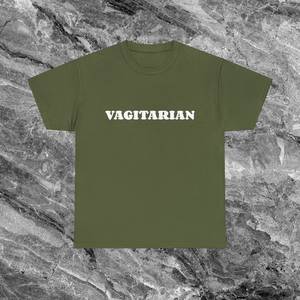 T-shirt Vagitarian unisex per adulti, a maniche corte, girocollo, con stampa serigrafica, maglietta promozionale - Product Image 2