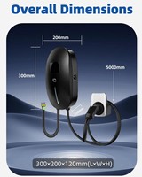 Neue Langlebige 11kW AC Schnell-Ladestation 3-Phasen Typ 2 Anschluss Intelligentes Lastausgleichssystem IP54 Sichere Öffentliche Parkplatz-EVSE-Einheit
