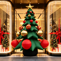Grand arbre de Noël gonflable personnalisé |   Décoration de Noël pour la publicité extérieure des festivals