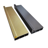 Profilé en aluminium extrudé pour porte de douche coulissante en verre, armoire de cuisine 45 mm, profilé en aluminium pour fenêtre d'armoire de cuisine
