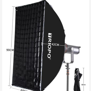 Caja de Luz Suave TRIOPO con Instalación y Desmontaje Rápidos, Difusor de Flash con Rejilla Larga en Tamaños 60*90/30*120 - Product Image 1