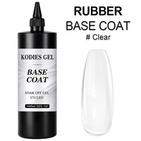 KODIES GEL Gummi-Basecoat HEMA TPO-frei UV-Gel Basis-Refill 1000ml/1KG Nagelstudio-Zubehör Klares Rohmaterial Gel-Nagellack