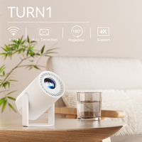 JUNUO Nouveauté Projecteur Intelligent à Courte Focale 4K 200 ANSI Lumens LED Portable Full HD Vidéo Jeux Android 13 8 Go de Stockage Garantie 1 An
