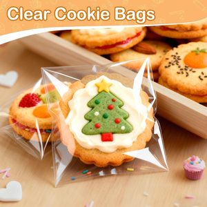 Sacs à friandises transparents en OPP refermables en gros, personnalisables, petits sacs d'emballage alimentaire pour cadeaux, bonbons, collations, fêtes et <span class=keywords><strong>rangement</strong></span> - Product Image 4