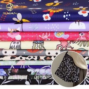 Desain pola cetak kustom kain kepar kotak-kotak kain tahan air 100% kain poliester untuk tekstil rumah - Product Image 2