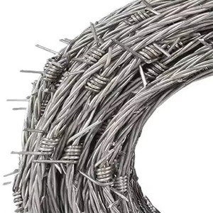 Alambre de púas antiescalada, Malla de alambre de acero galvanizado, Cuerda de alambre de púas, Valla de alambre de púas para exteriores, Cuerda de púas antiescalada - Product Image 3