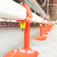 YYX LM13 Abreuvoir à valve à bille en acier inoxydable pour poulets, abreuvoir à 360 degrés pour l'élevage avicole