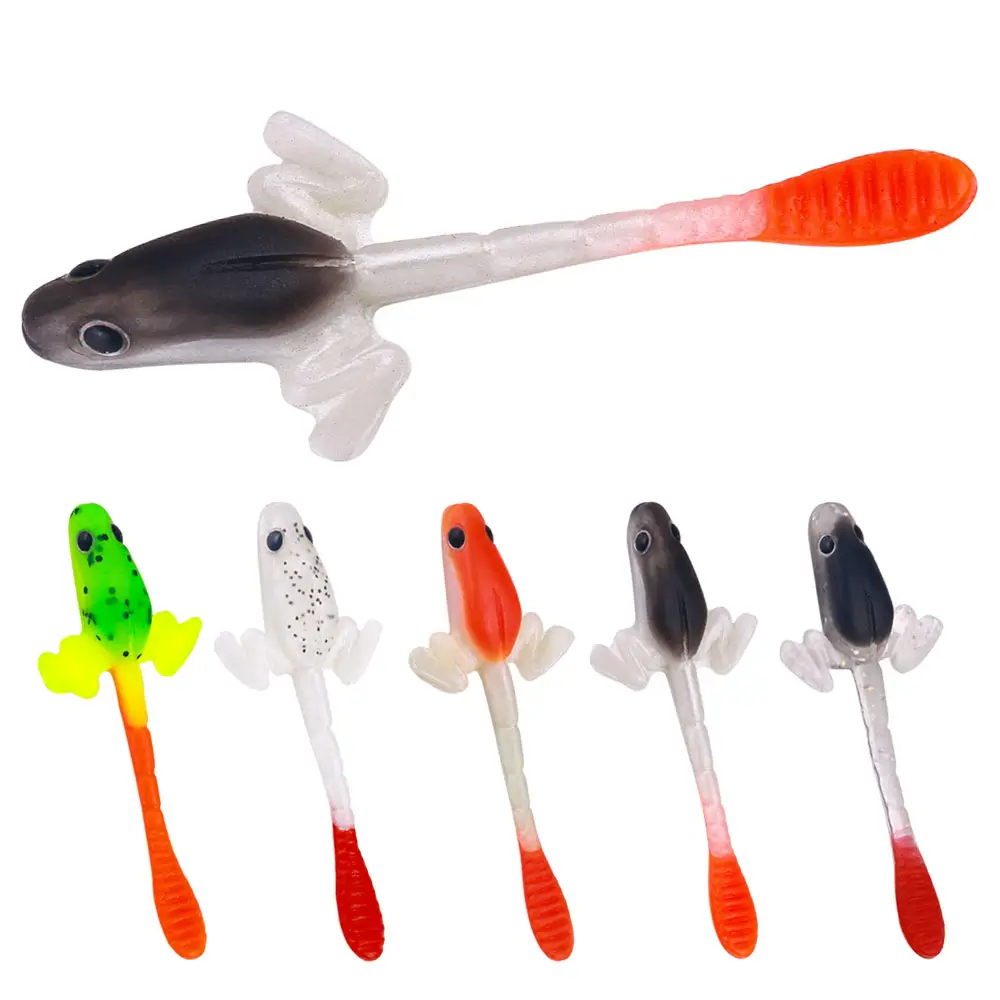 7cm morbido ombra esche Paddle Multi code pesce gozzo esca vite verme muschiato pesca in plastica morbida pesca in acqua salata esche da pesca