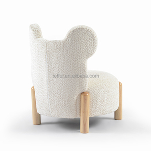 เก้าอี้โยกเด็กโครงไม้ยางพาราแข็งแรงพร้อมผ้าหุ้มกำมะหยี่เนื้อนุ่ม - Product Image 2