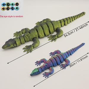 Vashine Juguetes de Lagarto de Cristal Flexibles Impresos en 3D de PLA, Divertidos Juguetes de Colección de Animales Coloridos, Figura de Acción de Material Ecológico Cabrite - Product Image 6