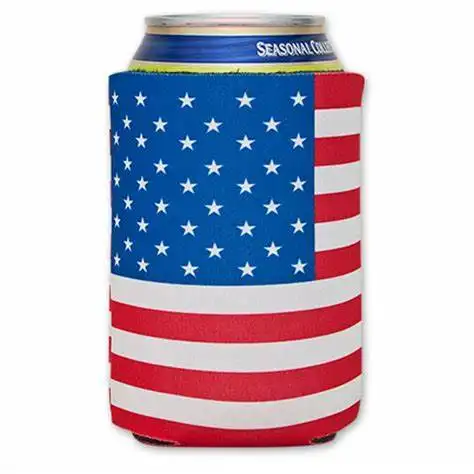 Suporte refrigerador de cerveja dobrável patriotic eua bandeira tema