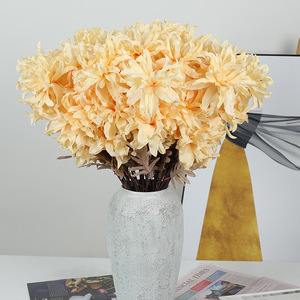 Fleur artificielle Sakai, orchidée violette à trois têtes, branche pour arrangement floral, décoration pour mariage et hôtel - Product Image 4