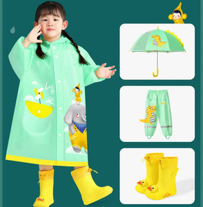 Manteau de pluie EVA imprimé dessin animé pour enfant en bas âge, vêtement à la mode pour garçon et fille, vente en gros - Product Image 4