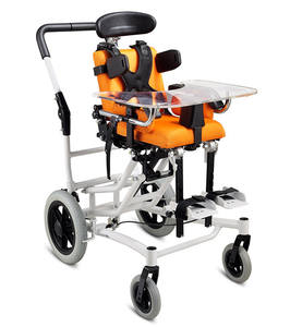 Silla de Ruedas de Rehabilitación para Niños AUFU - Carro Manual Compacto para Niños con Discapacidad - Product Image 1