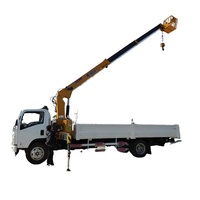 Dongfeng 6 pneus légers 4 tonnes 5 tonnes 6 tonnes 8 tonnes 10 tonnes 4200mm de longueur Box Dumper télescopique grue droite camions avec godet