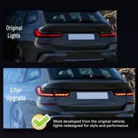 Ensemble de feux arrière à effet écailles de dragon modifiés pour BMW Série 3 G20 G22 G80 avec clignotants séquentiels