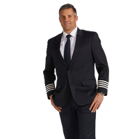 Uniforme de pilote d'avion formel à simple boutonnage de haute qualité, veste de vol personnalisée pour pilote allemand, vente en gros