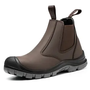 Waterproof Safety Boots Anti-smashing Anti-puncture Soft Bottom Steel Head Safety Shoes For Men Industrial Work Shoes