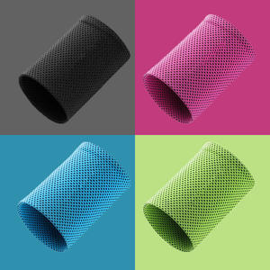 أساور معصم من الحرير الجليدي للصيف للرجال والنساء ، أساور نايلون ماصة للعرق ، معصم رفع الأثقال للياقة البدنية مع لمسة باردة - Product Image 2