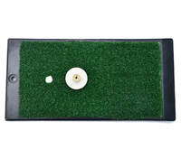 Tapis d'entraînement de golf portable BLG Mini pour intérieur et extérieur, modèle A40-RN15, couche de gazon de 15 mm pour la détection des coups de swing