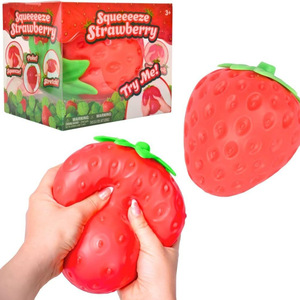 Juguete Antiestrés de Fresa y Durazno de Gran Tamaño, Suave y de Rebote Lento, Modelo de Fruta Realista para Niños y Adultos - Product Image 5