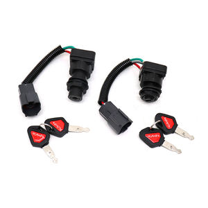 Pour interrupteur d'allumage d'excavatrice <span class=keywords><strong>Kubota</strong></span> U15 20 30 35 KX155 161 interrupteur à clé de démarrage serrure de porte électrique - Product Image 1