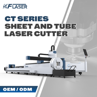 Machine de découpe laser CNC à fibre pour acier inoxydable et cuivre, découpeuse laser industrielle pour tôles et tubes, double plateau