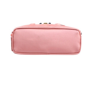 Borsa da toilette da viaggio per signora di grande capacità rosa con Logo personalizzato - Product Image 5