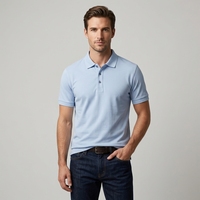 Chemise de golf pour homme ODM, tricotée, 70% coton, 30% polyester, manches courtes, broderie colorée, douce, anti-rides, taille XL