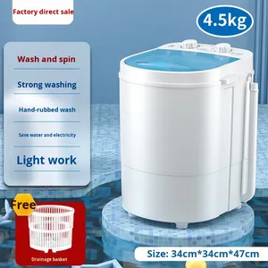 Lavadora Semiautomática Pequeña, Mini Lavadora y Secadora Todo en Uno, para Hogar y Dormitorio, 4 kg, Modelo XP09-45KG, para Bebés, con UV - Product Image 3