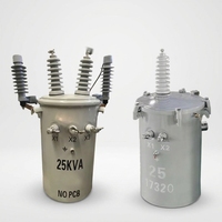 Transformateur monophasé monté sur poteau résistant aux intempéries 150 kVA, transformateur de distribution haute tension 10,5 kV à 480 V pour le Canada